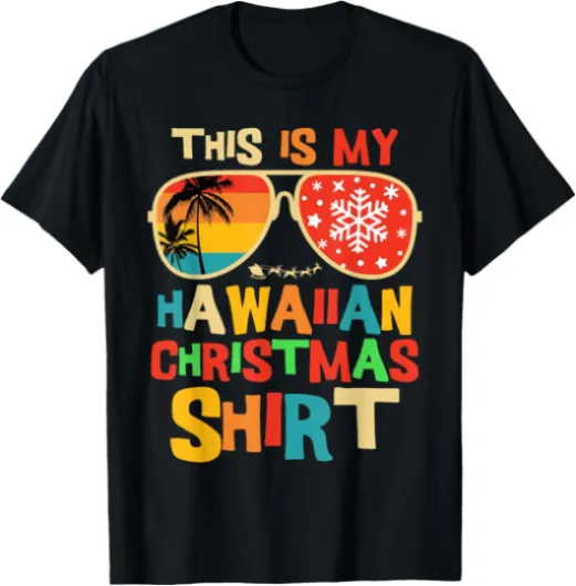 This is My Hawaiian Christmas Pajama Matching Family Hawaii T-Shirt
